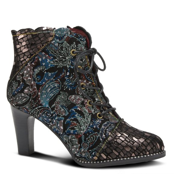 SPRING STEP L'ARTISTE WOMEN'S GLITTERAIL BOOTS PEWTER MULTI